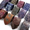 ZLQ&GOU Nuovo Design Business Paisley Cravatta da uomo Rosso Blu Verde Viola Sottile Skinny 6 cm Cravatta di lusso Jacquard Festa di nozze Cravatta Accessorio