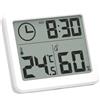 NONE Termoigrometro Ultra-sottile semplice casa intelligente termometro digitale elettronico igrometro LCD orologio da parete digitale