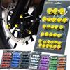 NONE 30 pezzi di copertura decorativa per vite per moto, tappo di placcatura per scooter a motore per auto, copertura per dado colorato elettrico, accessori per moto