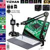Nice-power Microscopio digitale per elettronica 4K per Saldatura con Sensore HDMI USB imx678, Fotocamera Industriale con Software, Lente 150x e Supporto Pieghevole
