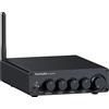 Fosi Audio Amplificatore di potenza audio Bluetooth BT30D PRO Ricevitore audio amplificatore a 2.1 canali per altoparlante subwoofer 165Wx2 + 350W