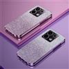 BRJHZ Custodia in silicone di lusso con placcatura glitterata lucida per Xiaomi Redmi Note 14 Pro Plus 5G Redmi 14C Obiettivo della fotocamera Cover posteriore morbida Coque