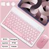 qukam Per Android Ios Windows Tastiera wireless Bluetooth in standby extra lungo Accessori tastiera e mouse per tablet multilingue rosa