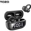 TOZO Auricolare auricolare aperto con orecchio aperto Clip per orecchio Auricolare wireless Auricolari Bluetooth TWS con microfono con ganci per l'orecchio per lo sport da corsa
