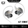 VAORLO Nuovo KZ Dawn Auricolari cablati dinamici HIFI Bass Auricolari In Ear Monitor Cuffie per lo sport Sonno Guida Cuffie con cancellazione del rumore