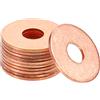 NONE Uxcell 20-200 pezzi rame 1mm/1.5mm rondelle piatte vite per bullone rondelle metalliche anelli elementi di fissaggio kit