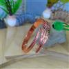 NONE Eelgant Vintage Pure Cooper Feather Wing Cuff Bracciale per uomo Donna Moda Stile punk Bracciale Regali per gioielli da festa