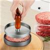 NONE Stampo per hamburger circolare Pressa per hamburger Macchina per torta di carne antiaderente Kit di stampi per alimenti per la casa Piccolo strumento Set di presse per hamburger