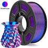 NONE Filamento PLA Seta 1.75mm Bicolore Blu Viola, Filamento per Stampante 3D, Bobina da 250g (0.55 libbre) Compatibile con la Maggior Parte delle Stampanti 3D FDM