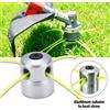 BeiSanJi Tool Testina universale per decespugliatore in alluminio con quattro linee di decespugliatore, testina per decespugliatore, parte dello strumento di ricambio