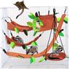NONE 5 pz/set Peluche Cotone Criceto Amaca Altalena Rotonda per Ratti Roditore Piccolo Animale Cavia Furetto Doppio strato Nidi Forniture Per Animali Domestici