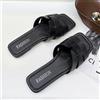 NONE Sandali piatti estivi in pelle da donna Scarpe da spiaggia con tacco a vista Calzature casual slip-on da coppia Sandali comodi alla moda