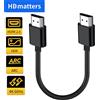 HDmatters Cavo HDMI 2.0 ultra corto Cavo HDMI HDR 4K 60Hz con cavo HDMI HDR/CEC/Arc 15CM/0.6M/1M/1.8M per Yandex TV PS5 Apple