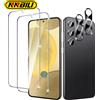 NNBILI 2 + 2 Vetro per scansione delle impronte digitali per Samsung S25 S24 S23 S22 Protezione schermo per Galaxy S25 Ultra Protezione fotocamera S24 FE