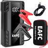 EAFC 12V 600A - Avviatore di emergenza per auto (Jump Starter) con display LED - Dispositivo 3 in 1: torcia a LED, power bank e avviatore di emergenza per motori a benzina fino a 3.0L
