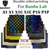 BEGRINT Piastra di costruzione per Bambu Lab A1 P1P P1S Liscia X1C Lamiera di acciaio per molle Stampa 3D a doppia faccia per letto in lamiera di carbonio Bambu Bamboo X1