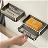 NONE Portasapone da bagno Portaspugna a parete Organizzatore da bagno Portasapone doppio drenaggio Accessori da bagno
