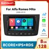 SMOONAVI Lettore autoradio Carplay senza fili per Alfa Romeo Mito 2008-2012 AI Voice Android 14 4G Wifi DSP IPS RDS GPS 8GB 128GB di navigazione