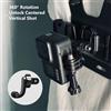 SZKOSTON Adattatore staffa verticale 360 per GoPro 13/12/11/10/9/8 DJI Action 5 Casco moto Supporto per montaggio su mento Accessorio per action camera
