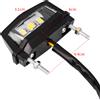 NONE Lampada di coda posteriore 12V Bianco Moto universale per moto Moto Luce targa a LED Fanale posteriore Luce targa a LED