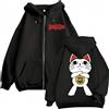 Dshztooma Anime Dandadan Turbo Granny Felpe con cerniera grafica Uomo Donna Moda Cartoon Felpe con zip Pullover in pile di alta qualità