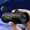 HasentdaY Telescopio monoculare HD 2000x25 Mini telescopio portatile per telefono cellulare con supporto Telescopi per birdwatching da caccia da campeggio all'aperto