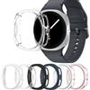 samusak Custodia rigida per PC per Samsung Galaxy Watch 8 40mm 44mm, cover protettiva opaca per Galaxy Watch 8, accessori con guscio scavato