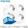 Meross Smart WiFi Plug con Energy Monitor 16A Presa a muro Timer Programma Controllo vocale per Alexa Google Assistant SmartThings