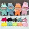 NONE Per vestiti per bambole Labubu da 17 cm, outfit semplice, tute dai colori vivaci, pantaloncini, accessori per bambole, vestiti decorativi carini, regali per bambini