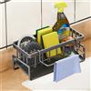 NONE Organizzatore per lavello Porta spazzole per piatti Porta spugna per lavello in plastica antiruggine con vassoio di scarico automatico Sapone da cucina per sapone a spazzola