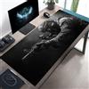NONE Tappetino per mouse grande Tattico Soldato Design Tappetino da scrivania XXL antiscivolo Accessori da gioco Bordi cuciti per casa e gioco per giocatori fps