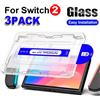 TECTINTER Proteggi schermo in vetro temperato 9H per Nintendo Switch 2 Console di gioco Pellicola protettiva antigraffio per accessori NS Switch 2