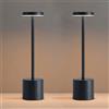 NONE Lampade da tavolo portatili a LED senza fili Touch Lampada da scrivania ricaricabile 3 colori Comodino regolabile Luce ambientale creativa per l'arredamento della camera