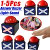 alloet Cicalino di risposta del gioco rosso con pulsante di risposta del concorso sonoro e luminoso Trivia Quiz Got Talent Buzzer per concorso/spettacolo di giochi/festa