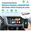 ANYFAR CarPlay Wireless per Audi A4 A5 2008-2016 Q5 2010-2018, Android Auto, Mirror Link, AirPlay, Navigazione, Accessori Multimediali
