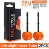 PRO'S PRO Camera d'aria fuoristrada per bici da strada ghiaia TPU 700x32c 35c 38c 42c Camera d'aria in TPU per bicicletta MTB resistente alla puntura Valvola francese 45/65mm