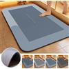 NONE Tappetino da bagno in terra diatomea Super assorbente antiscivolo Tappetino morbido ad asciugatura rapida per bagno Doccia Lavanderia Camera da letto Cucina RV