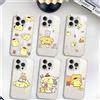 bilibili Cartoon P-Pompurins Custodia per telefono carina Morbida trasparente antiurto per IPhone 17,16,15,14,13,12,11 Pro Max, Mini e Plus Cover