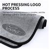 Asciugamano per lavaggio auto in cotone Logo per auto Emblema Panno per pulizia morbido per Ford Focus 2 3 Kuga Puma Fiesta ST Line MK3 MK2 MK4 S Max F250
