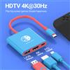 Gopala HUB USB C 3 in 1 da tipo C a HDMI 4K con docking station USB 3.0 a ricarica rapida PD 100W per Switch MacBook Computer portatile Telefono