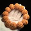 NONE Noce naturale Juglans Peach Pits Bodhi Seme Distanziatore Perline Bracciale in legno per Buddismo Meditazione Rosario Preghiera Bracciale Gioielli