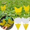 NONE 10-40 Pezzi Trappole Adesive per Mosche della Frutta, Trappola Gialla per Insetti per Uso Interno ed Esterno, Controllo Parassiti da Giardino con Colla Forte per Piante