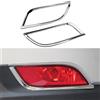 NONE Cornice per Fari Posteriori Antinebbia per Jeep Compass 2018 2019 2020, 2 Pezzi, Decorazione Adesiva per Fari Posteriori, Accessori di Stile