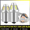 ASLENT 2x Lampadine LED 1156 BA15S P21W PY21W BAU15S 1157 P21/5W BAY15D R5W R10W per Luci di Posizione, Freno e DRL per Moto, Auto e Camion 12V 24V