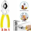 NONE Chiave 3 in 1 per Aeratore Rubinetto/Apribottiglie/Pinza per Rimozione, Riparazione e Pulizia del Rubinetto del Lavello