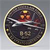 NONE Moneta Commemorativa Aeronautica Stampata in 2D B-52 BUFF Fortress Placcata Oro da Collezione Decorazione per la Casa