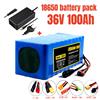 Batteria al litio 10S4P 36V 100000mAh per monopattino elettrico, pacco batterie 18650 36V 100Ah, batteria per monopattino elettrico 36v
