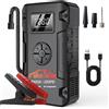 MINUS TWO Avviatore d'Emergenza Portatile 4-IN-1 8000A, Power Bank 12V, Dispositivo di Avviamento, Pompa d'Aria 150PSI, Booster per Batteria Auto, Avviatore d'Emergenza per Auto