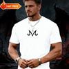DRAGON BALL T-shirt Vintage Anime Dragon Ball Estate 2026, Maglietta Casual Larga da Uomo in Puro Cotone con Simbolo Majin Buu per Uso Quotidiano e Sportivo