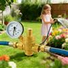 NONE Valvola di Riduzione Pressione Acqua 1/2", 3/4", 1", 2" DN15 DN32 DN40 in Ottone con Manometro Regolabile